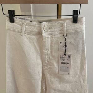 Zara Cream Denim Pants